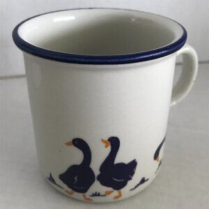 CIPA -Italy - Vintage Mug Easter Spring Duck Geese Porcelain Mug